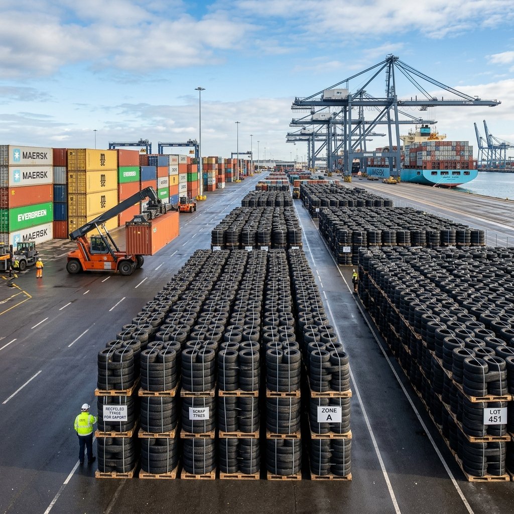 Scrap Tyres Import Handling
