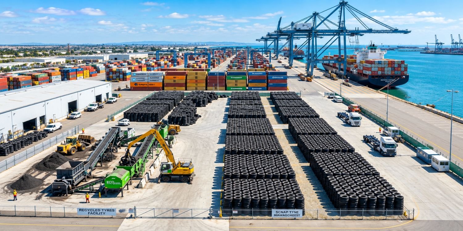 Scrap Tyres Import Logistics Handling